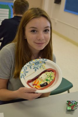 Girl Holding Plate with Candies